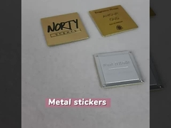 Nickel Metal 3d Label Self-Adhesive Dengan Logo Logam, Untuk Botol Parfum