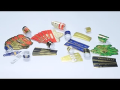 CMYK Gold Foil Cigar Label Printing Logo Pribadi Sticker Printing