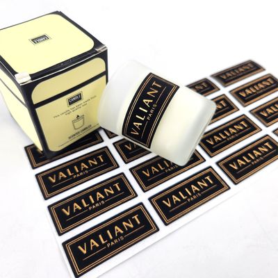 Digital Printing Gold Stamp Wedding Candle Sticker Candle Dekoratif Beraroma Label Bisnis