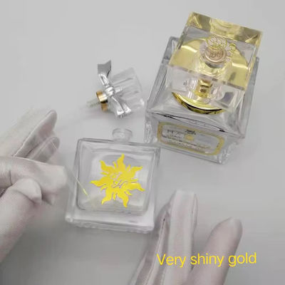 Custom Waterproof Metal Wine Label 3D Embossed Gold Foil Label Anggur Untuk Whiskey