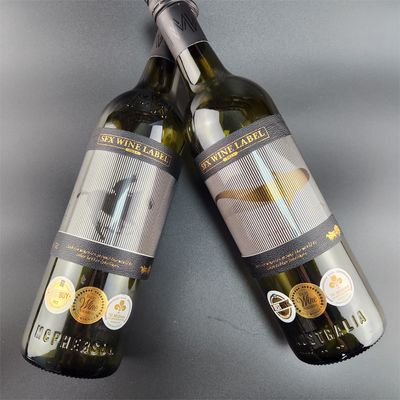Beli Holographic Dynamic Wine Custom Sticky Labels Printing Bisnis Sticky Labels ODM online manufacture