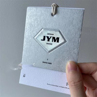Cold Stamping Custom Gift Tags Kertas Anti Palsu Label Kraft Kertas Gantung Tag Printable