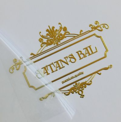 Label lilin yang tercetak khusus dari toples UV Metal Hot Stamping Label lilin buatan sendiri