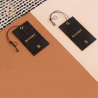 Beli Label Pakaian Hitam Goresan Ramah Lingkungan Mewah Cetak Label Khusus Tag Untuk Pakaian online manufacture