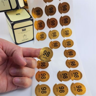 Beli OEM Custom Waterproof Lilin Peringatan Stiker Label Lilin Sederhana online manufacture
