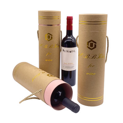 Beli Gold Foil Paper Box Packaging Custom Logo Tabung Wine Packaging Box online manufacture