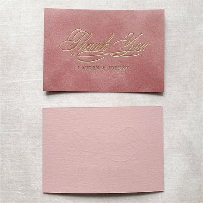 Beli Pink Gold Foil Pernikahan Terima Kasih Kartu Sticker Bisnis Kecil Kemasan Kartu Pencetakan Layanan online manufacture