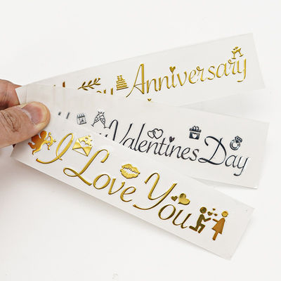 Waterproof Vinyl Label Gold Foil Perfume Sticker untuk kemasan botol parfum kosmetik