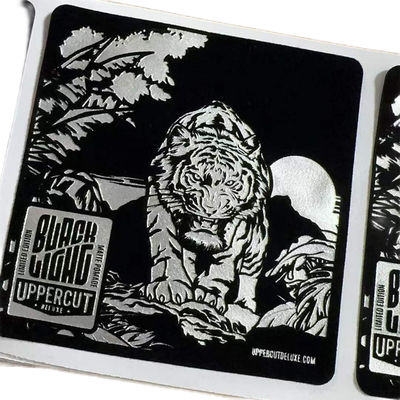 Stiker Cetak Lilin Parfum Beludru Mewah Label Kemasan Tahan Air Untuk Stoples Lilin