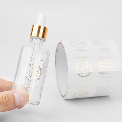 Custom Logo Self-Adective Waterproof kebutuhan sehari-hari Label kemasan untuk botol Sticker & Label Pencetakan
