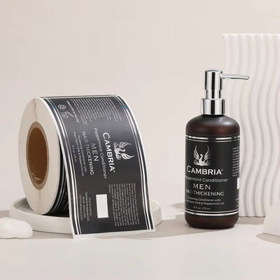 Beli Label Sticker Foil Perawatan Pribadi Emas Foil Vinyl Label Sticker Body Wash Botol Waterproof Packaging online manufacture