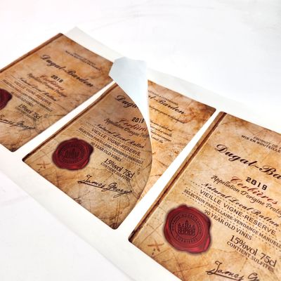 Beli Stiker anggur khusus Label anggur untuk pencetakan label anggur merah online manufacture