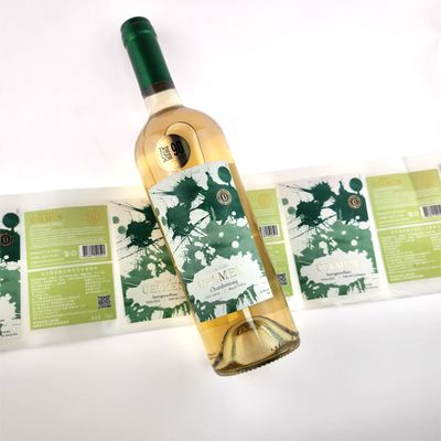 Harga yang bagus Oem Odm Self Adhesive Label Embossed tahan air mata botol anggur pribadi on line