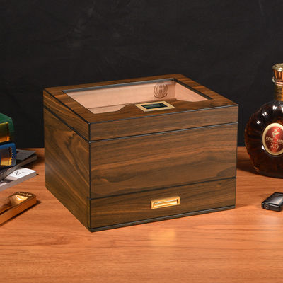Harga yang bagus Humidor Cigar Label Pencetakan suhu yang dapat disesuaikan Jendela bening Waterproof Pencetakan Label on line