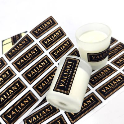 Harga yang bagus Label Botol Parfum Transparan Botol Aroma Label Lilin Pribadi Ramah Lingkungan Waterproof on line