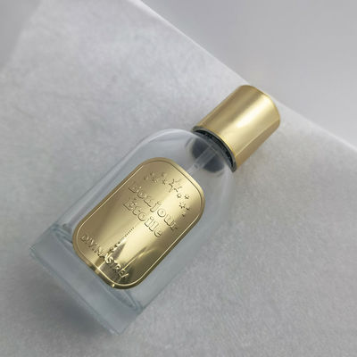 Harga yang bagus Custom Logo Lilin Aroma Label Emas Metal Finish Elegant Lilin Label Untuk Aroma on line