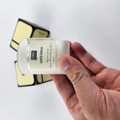Harga yang bagus OEM Custom Label Lilin Pencetakan Spot UV Label Lilin Logam Personal on line