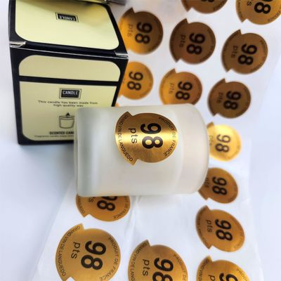 Harga yang bagus Custom Self Adhesive Perfume Bottle Label Waterproof Candle Label Sticker Untuk Aromaterapi on line