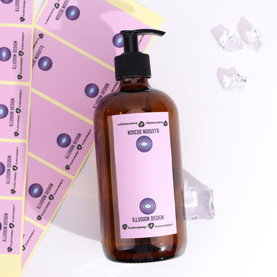 Harga yang bagus Label perekat buatan tangan yang tergores Sticker Label botol tahan air khusus on line