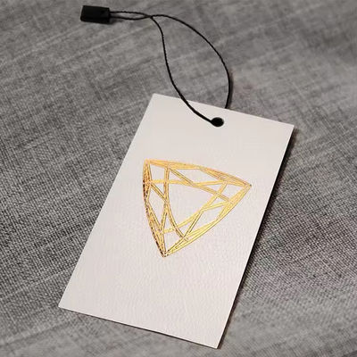 Harga yang bagus Custom Stamping Hang Tags Harga Murah Kualitas Tinggi Fashion Design Paper Hang Tags untuk Garment on line