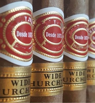 Harga yang bagus Hot Sale Sticker Label Cigar Custom Unik Dengan Stamping Emas Desain Disesuaikan UV Emas Label Cigar Ring Adhesive Waterproof Cartoon Label Printing Sticker on line